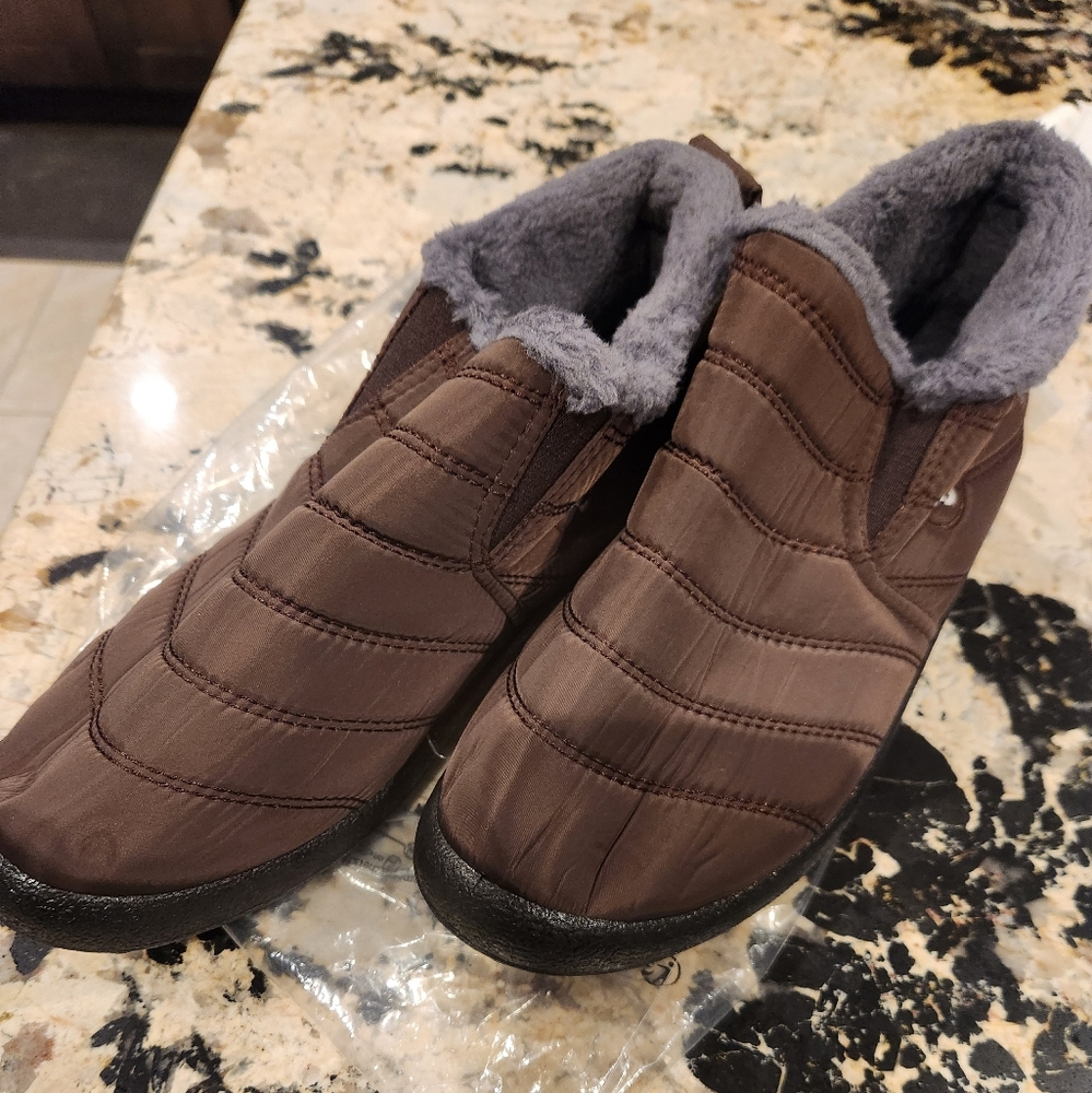 Women's Waterproof Snow Boots, Faux Fur Lining - NEW